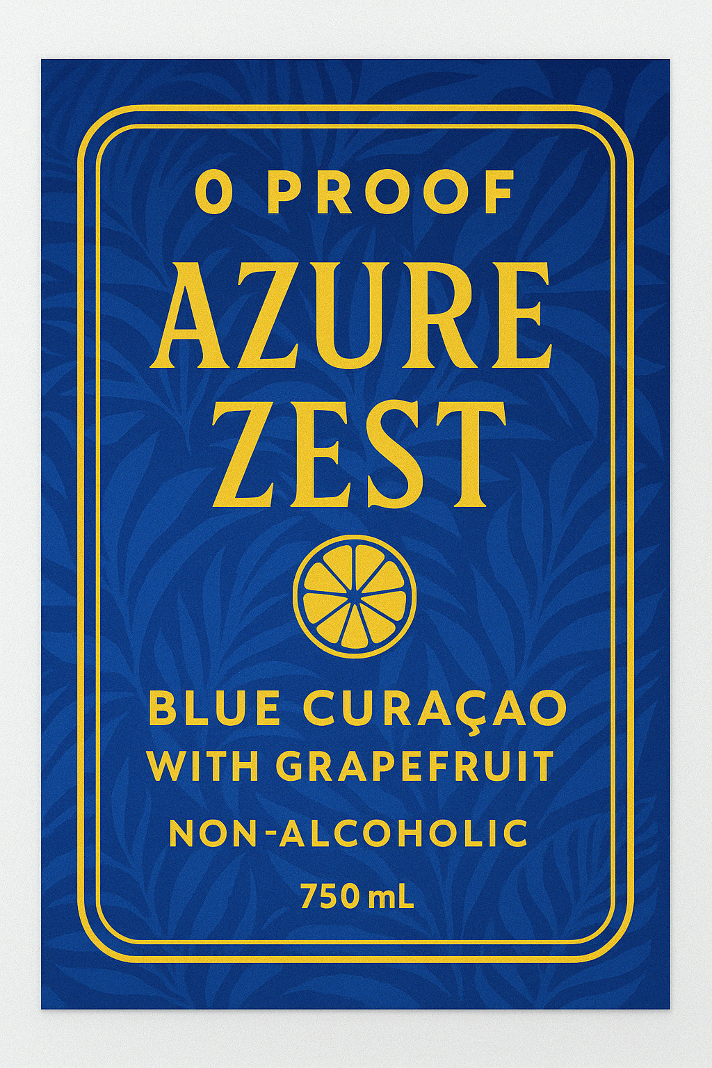 Azure Zest – Non-Alcoholic Citrus Schnapps | 0 Proof Collection