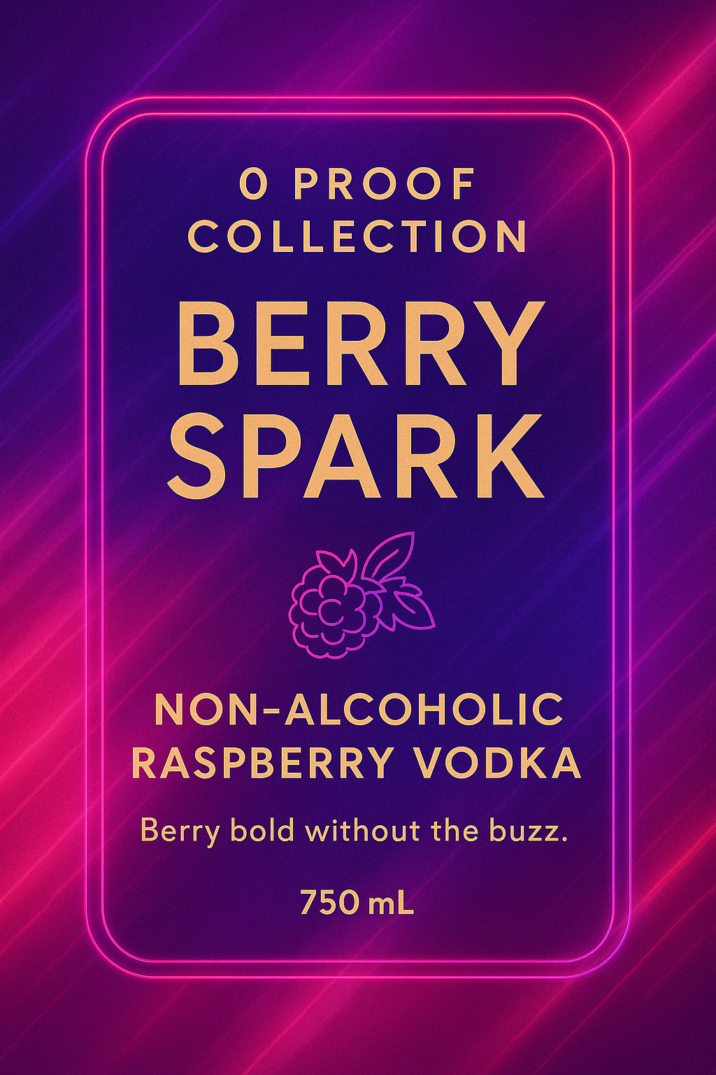 Berry Spark – Non-Alcoholic Raspberry Vodka | 0 Proof Collection