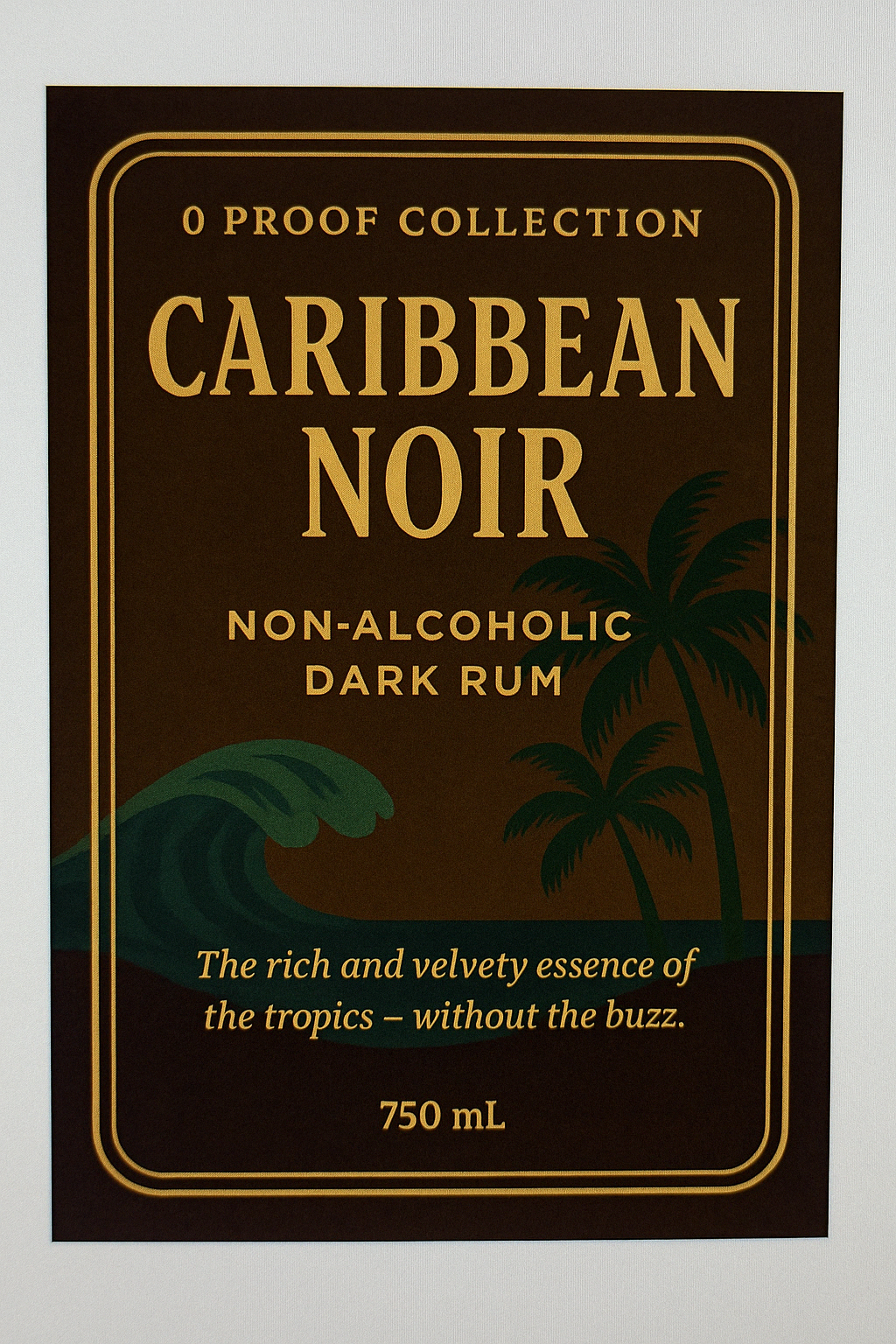Caribbean Noir – Non-Alcoholic Dark Rum | 0 Proof Collection