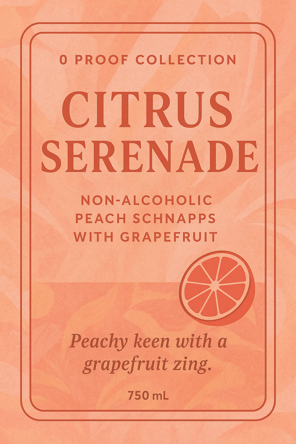 Citrus Serenade – Non-Alcoholic Peach Schnapps with Grapefruit | 0 Proof Collection