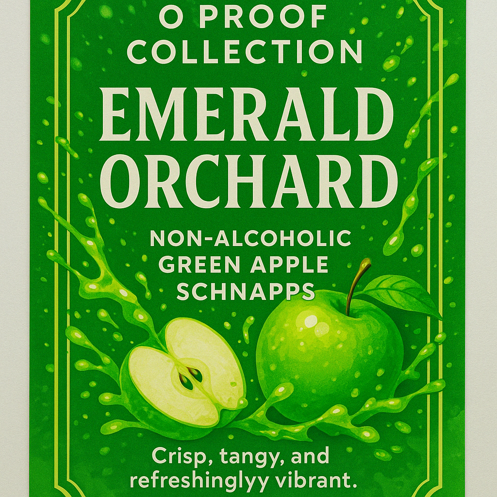 Emerald Orchard – Non-Alcoholic Green Apple Schnapps | 0 Proof Collection