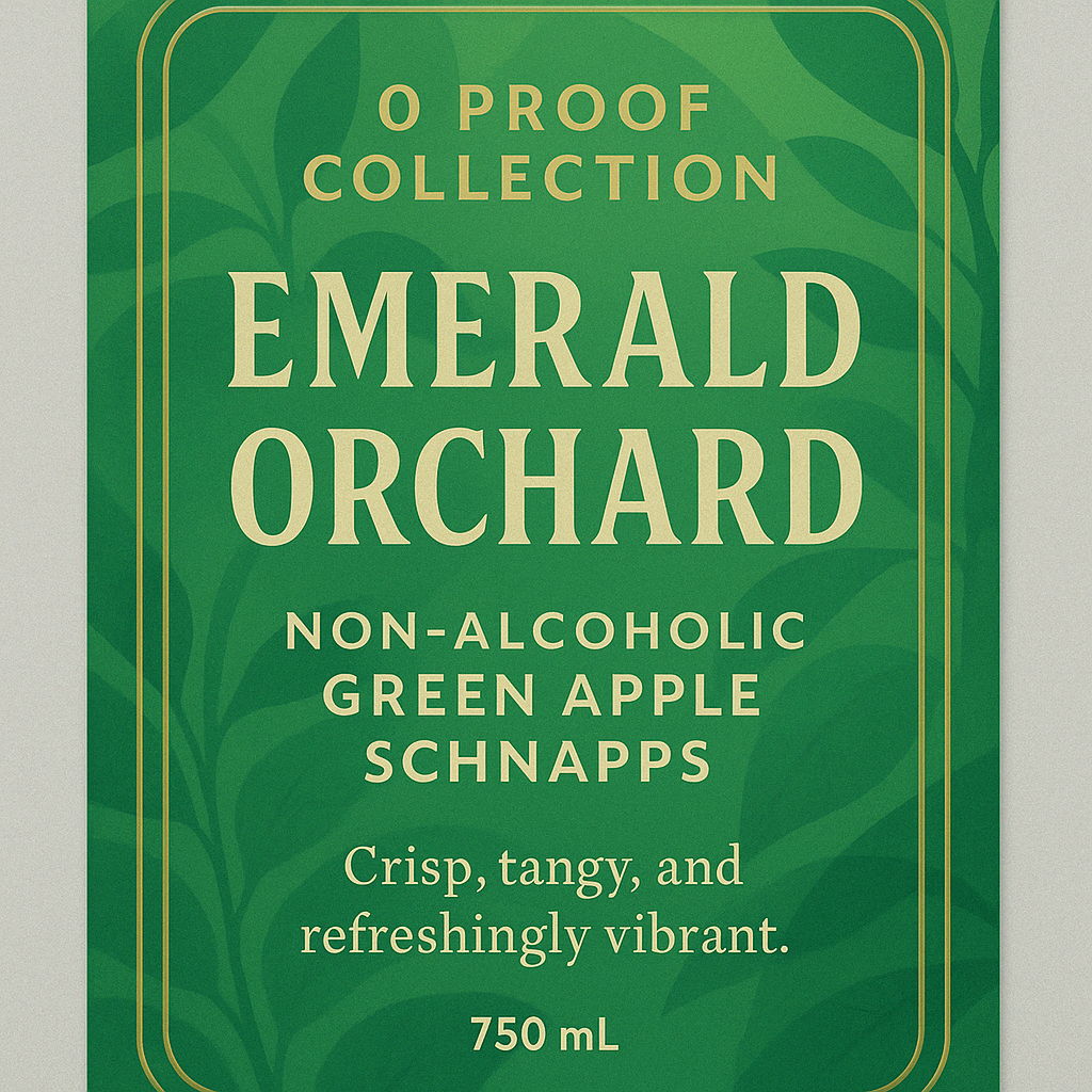 Emerald Orchard – Non-Alcoholic Green Apple Schnapps | 0 Proof Collection