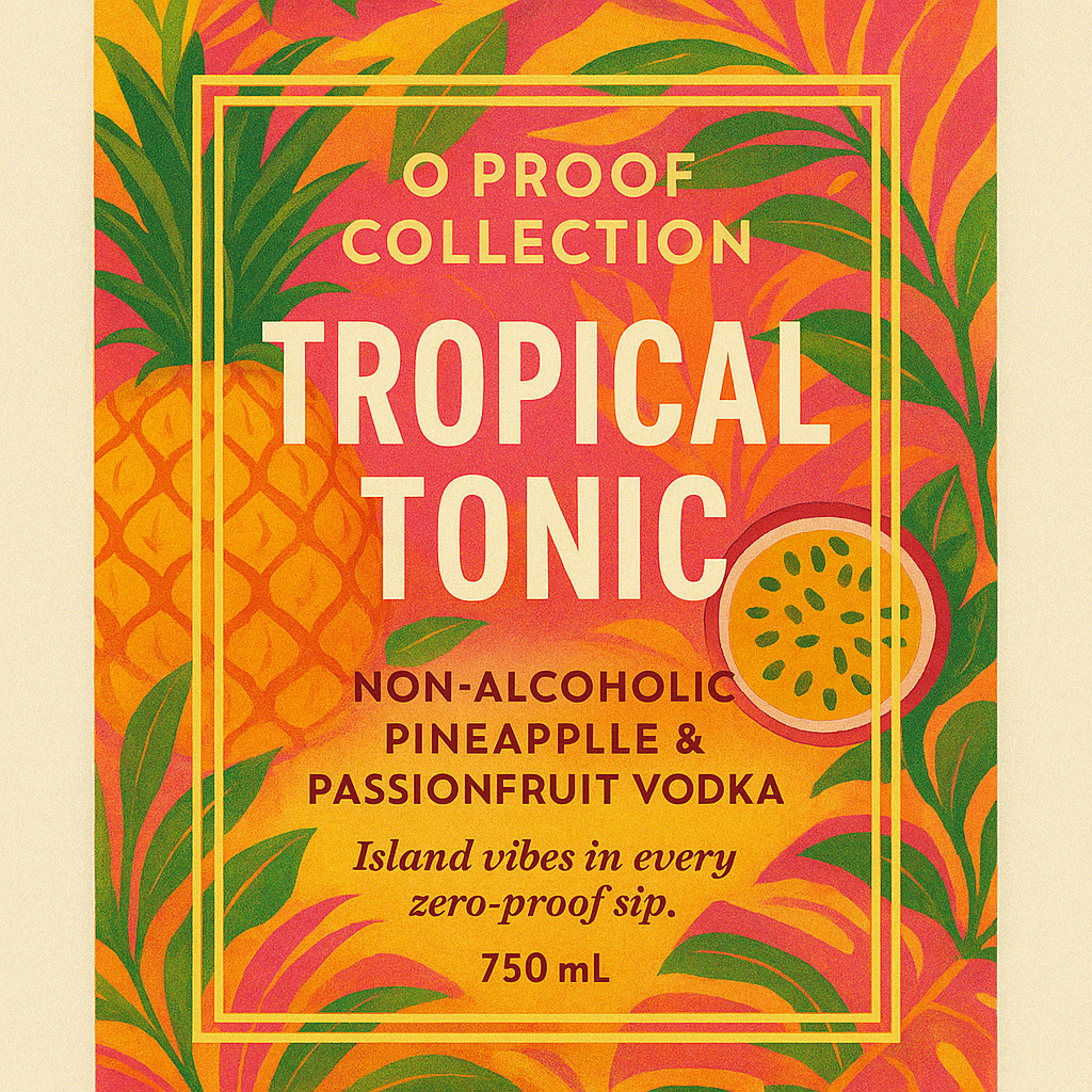 Tropical Tonic – Non-Alcoholic Pineapple & Passionfruit Vodka | 0 Proof Collection
