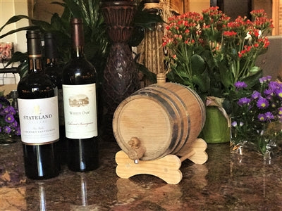 2L American White Oak Barrel with Galvanized Hoops