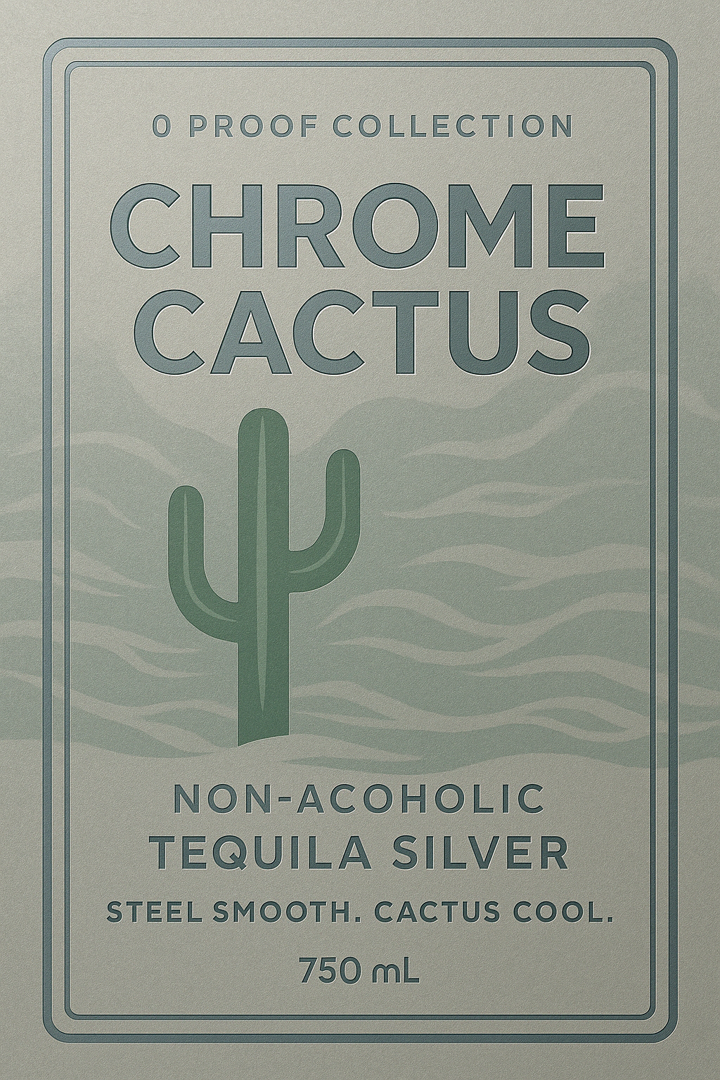 Chrome Cactus – Non-Alcoholic Tequila Silver | 0 Proof Collection