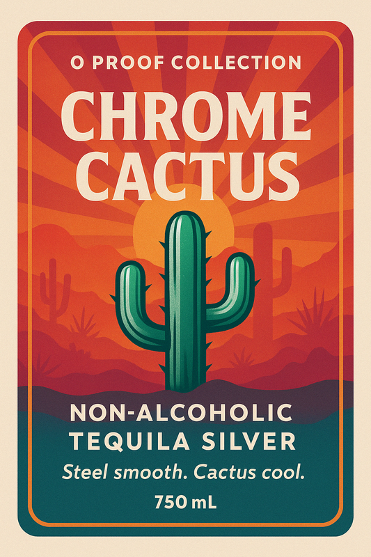 Chrome Cactus – Non-Alcoholic Tequila Silver | 0 Proof Collection