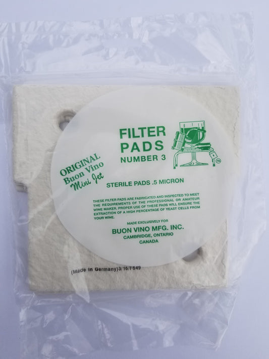 Buon Vino Mini Jet #3 Filter Pads