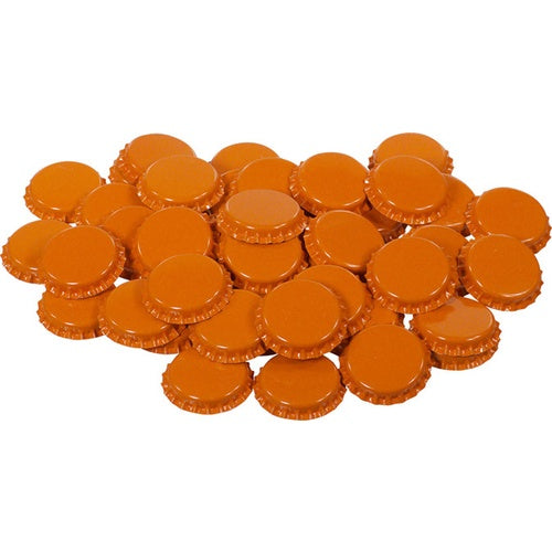 Oxygen Barrier Beer Caps - Orange 150 pkg